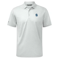 Men's Levelwear White Seattle Kraken System Insignia Core Polo