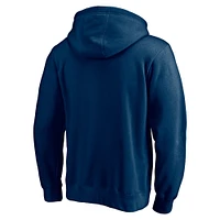 Sweat à capuche avec logo secondaire authentique Seattle Kraken pour homme bleu marine