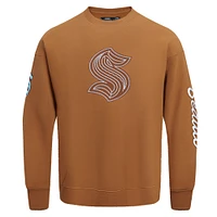 Men's Pro Standard  Brown Seattle Kraken Paint the City Pullover Sweatshirt