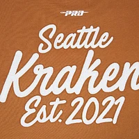 Men's Pro Standard  Brown Seattle Kraken Paint the City Pullover Sweatshirt