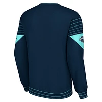 Sweat-shirt Starter Deep Sea bleu Seattle Kraken Faceoff pour hommes