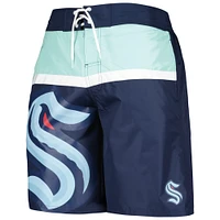 Men's Starter Deep Sea Blue Seattle Kraken Wind Swim Trunks