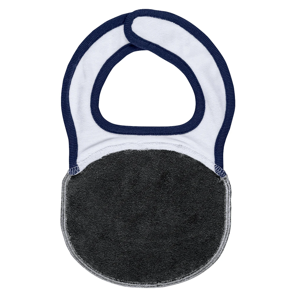 Newborn & Infant WEAR by Erin Andrews White Seattle Kraken Sleep Play Full-Zip Footed Jumper with Bib
