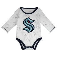 Newborn & Infant White/Deep Sea Blue Seattle Kraken Dream Team Hat Pants Bodysuit Set