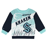 Toddler Mitchell & Ness Seattle Kraken Two-Piece Oversized Block Buster Fleece Sweatshirt Pants Set
Set