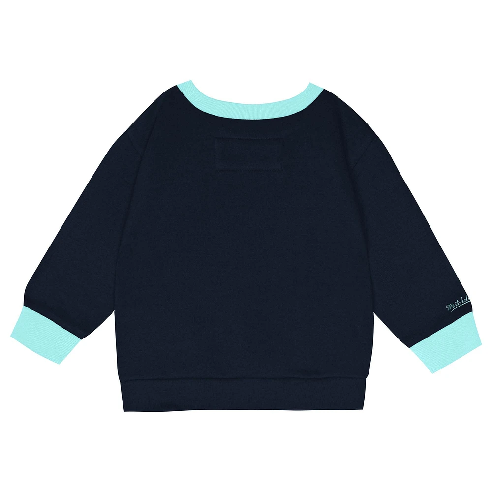 Toddler Mitchell & Ness Seattle Kraken Two-Piece Oversized Block Buster Fleece Sweatshirt Pants Set
Set