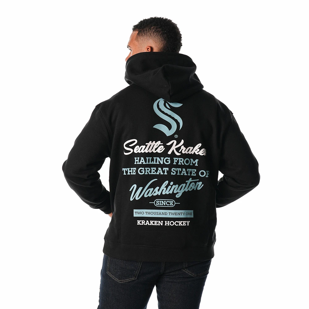 Unisex The Wild Collective  Black Seattle Kraken Pullover Hoodie