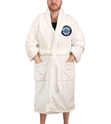 Unisex White Seattle Kraken Robe
