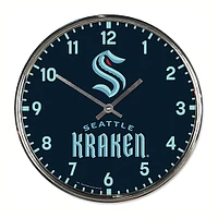 WinCraft Seattle Kraken Chrome Wall Clock