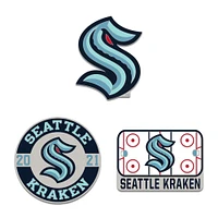WinCraft Seattle Kraken Three-Piece Collector Pin Set