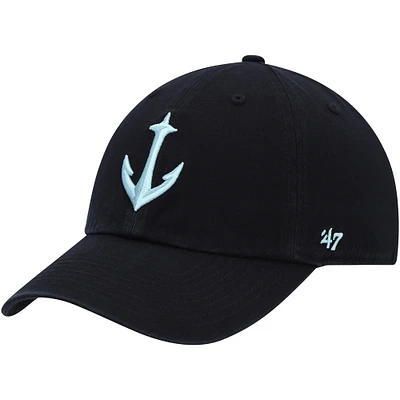 Casquette ajustable '47 Seattle Kraken Clean Up pour femmes, noire