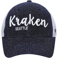 Women's '47 Navy/ Seattle Kraken Encore MVP Trucker Snapback Hat
