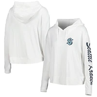 Women's Concepts Sport Cream Seattle Kraken Accord Hacci Long Sleeve Hoodie T-Shirt