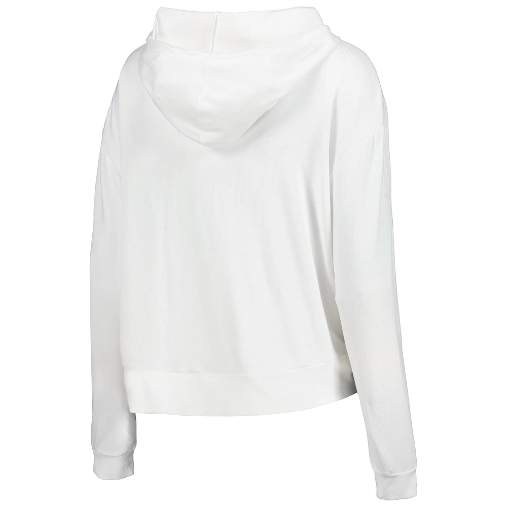 Women's Concepts Sport Cream Seattle Kraken Accord Hacci Long Sleeve Hoodie T-Shirt