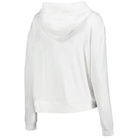 Women's Concepts Sport Cream Seattle Kraken Accord Hacci Long Sleeve Hoodie T-Shirt