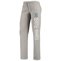 Women's Concepts Sport Deep Sea Blue/Gray Seattle Kraken Meter Tank Top & Pants Sleep Set