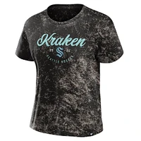 Women's Fanatics  Black Seattle Kraken Breakaway T-Shirt