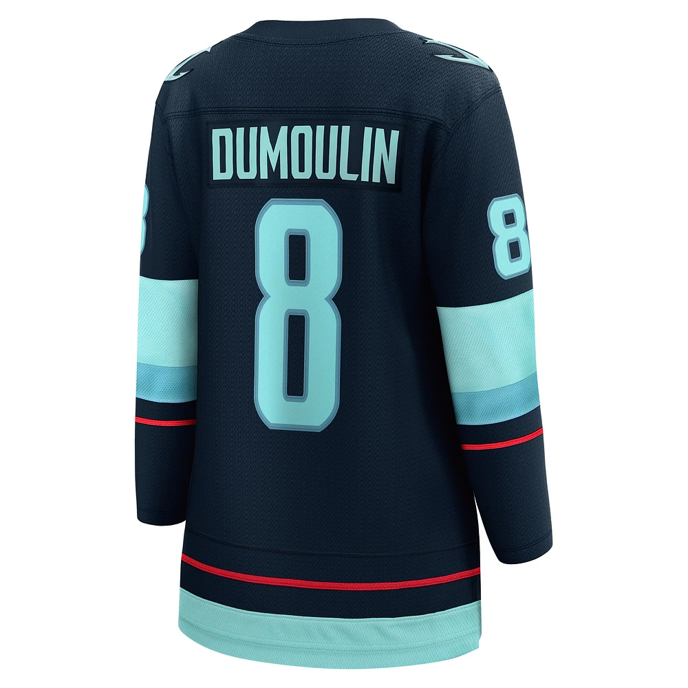 Women's Fanatics Brian Dumoulin Deep Sea Blue Seattle Kraken Home Breakaway Player Jersey