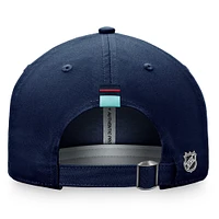 Women's Fanatics Deep Sea Blue Seattle Kraken Authentic Pro Rink Adjustable Hat