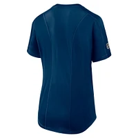Women's Fanatics  Deep Sea Blue Seattle Kraken Authentic Pro Rink T-Shirt