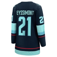 Women's Fanatics Michael Eyssimont Deep Sea Blue Seattle Kraken Home Breakaway Player Jersey