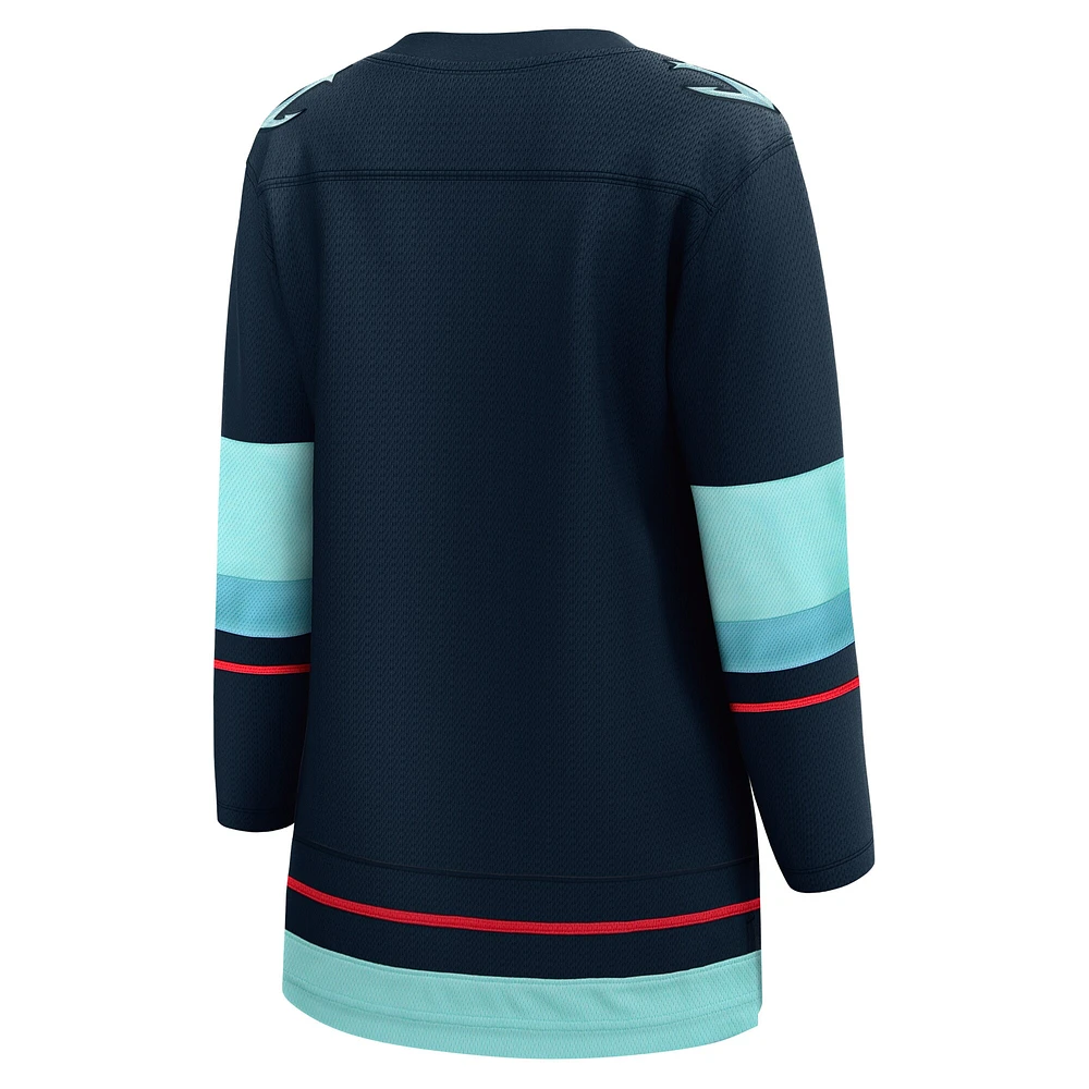 Women's Fanatics Navy Seattle Kraken Home Breakaway Jersey
