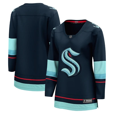 Fanatics pour femmes bleu marine Seattle Kraken Domicile - Maillot Premier Breakaway