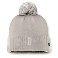 Women's Fanatics Tan Seattle Kraken Authentic Pro Road Cuffed Knit Hat with Pom