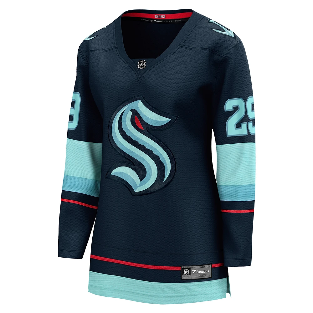 Women's Fanatics Vince Dunn Deep Sea Blue Seattle Kraken Home Breakaway Player Jersey