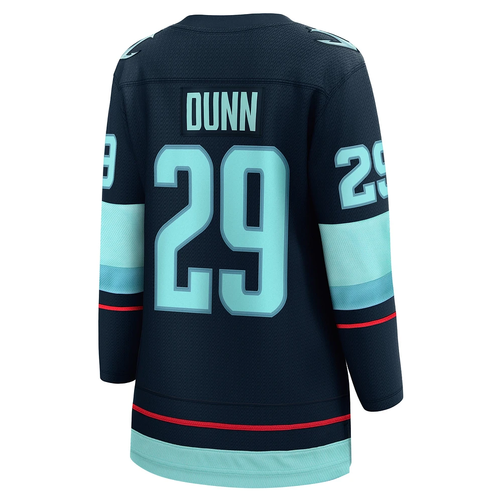 Women's Fanatics Vince Dunn Deep Sea Blue Seattle Kraken Home Breakaway Player Jersey