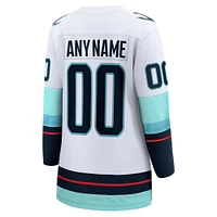 Women's Fanatics White Seattle Kraken Away - Breakaway Custom Jersey