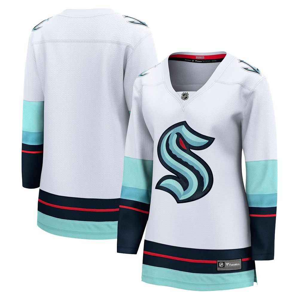 Fanatics pour femmes blanc Seattle Kraken Away - Maillot Premier Breakaway