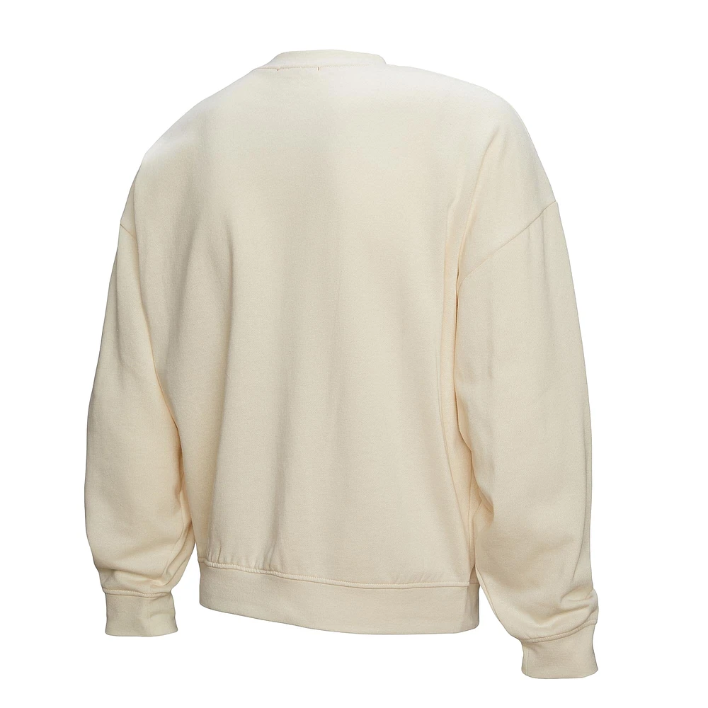 Women's Mitchell & Ness  Cream Seattle Kraken Logo 3.0 Pullover Sweatshirt