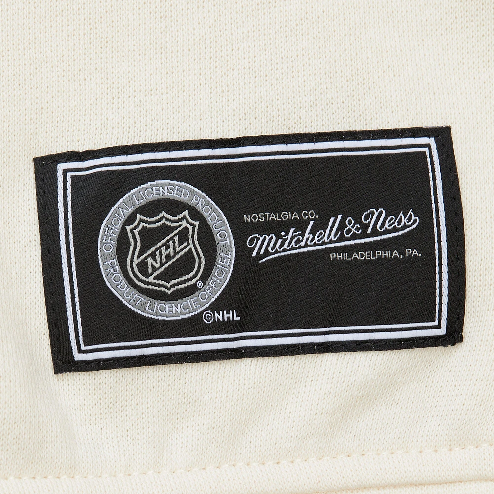 Women's Mitchell & Ness  Cream Seattle Kraken Logo 3.0 Pullover Sweatshirt