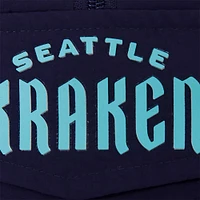 Women's Pro Standard Deep Sea Blue Seattle Kraken Classic Cropped Half-Zip Wind Jacket