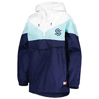 Women's Tommy Hilfiger Blue/Deep Sea Blue Seattle Kraken Staci Half-Zip Windbreaker Jacket