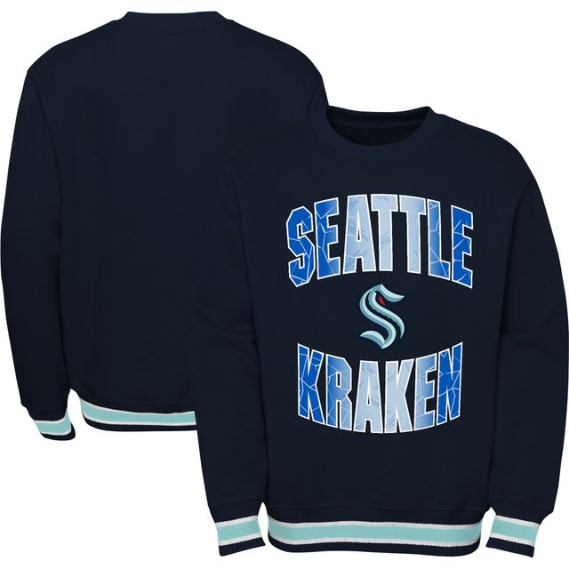 Chandail à enfiler bleu marine Seattle Kraken Classic Blueliner pour jeune