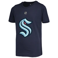 T-shirt avec nom et numéro de joueur Jaden Schwartz Navy Seattle Kraken pour jeunes
