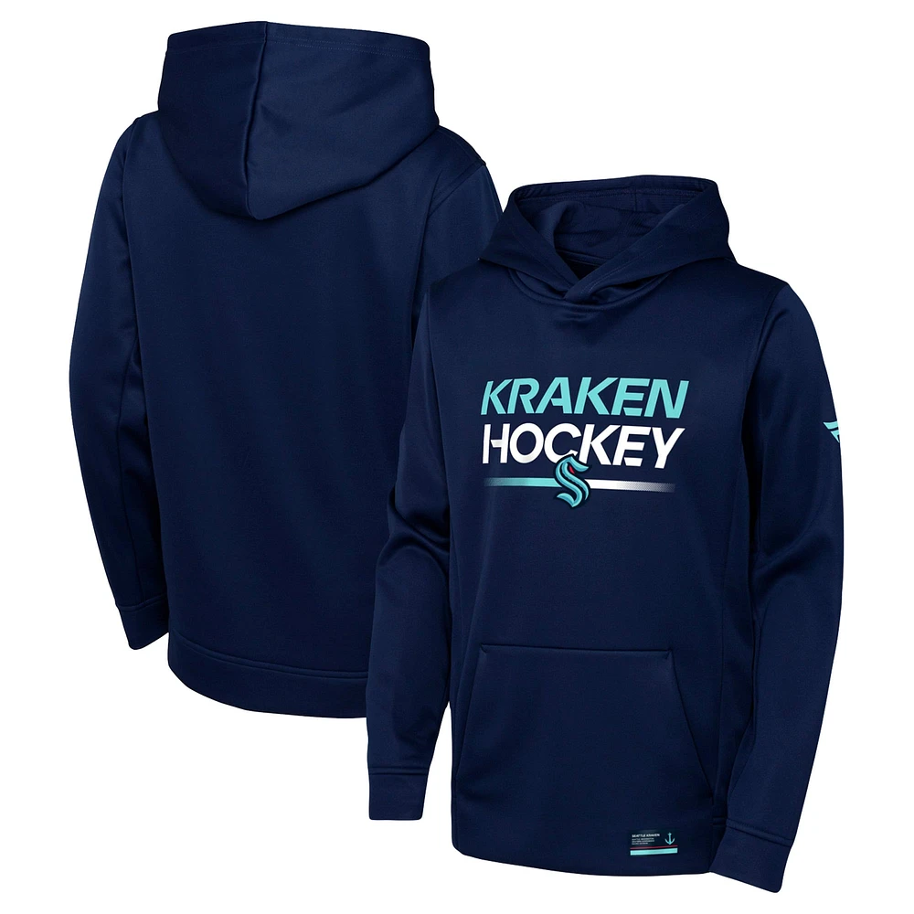 Youth Navy Deep Sea Blue Authentic Pro Pullover Hoodie