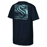 Youth  Navy Seattle Kraken Atmosphere T-Shirt