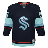 Youth Navy Seattle Kraken Home Premier Custom Jersey
