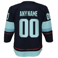 Youth Navy Seattle Kraken Home Premier Custom Jersey