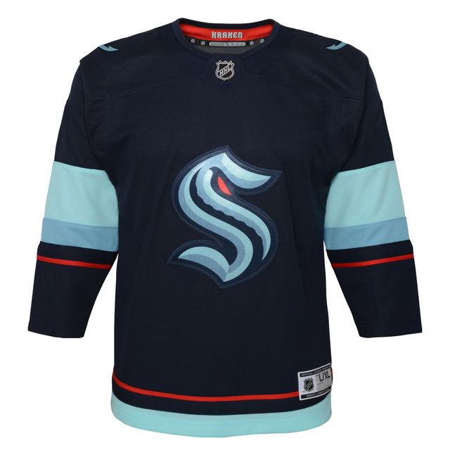 Maillot Seattle Kraken Domicile Bleu Marine pour Jeunes - Premier