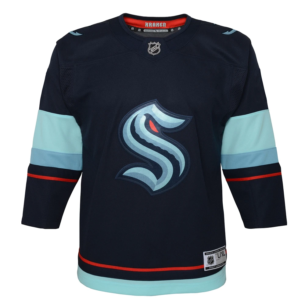 Youth Navy Seattle Kraken Home Premier Jersey