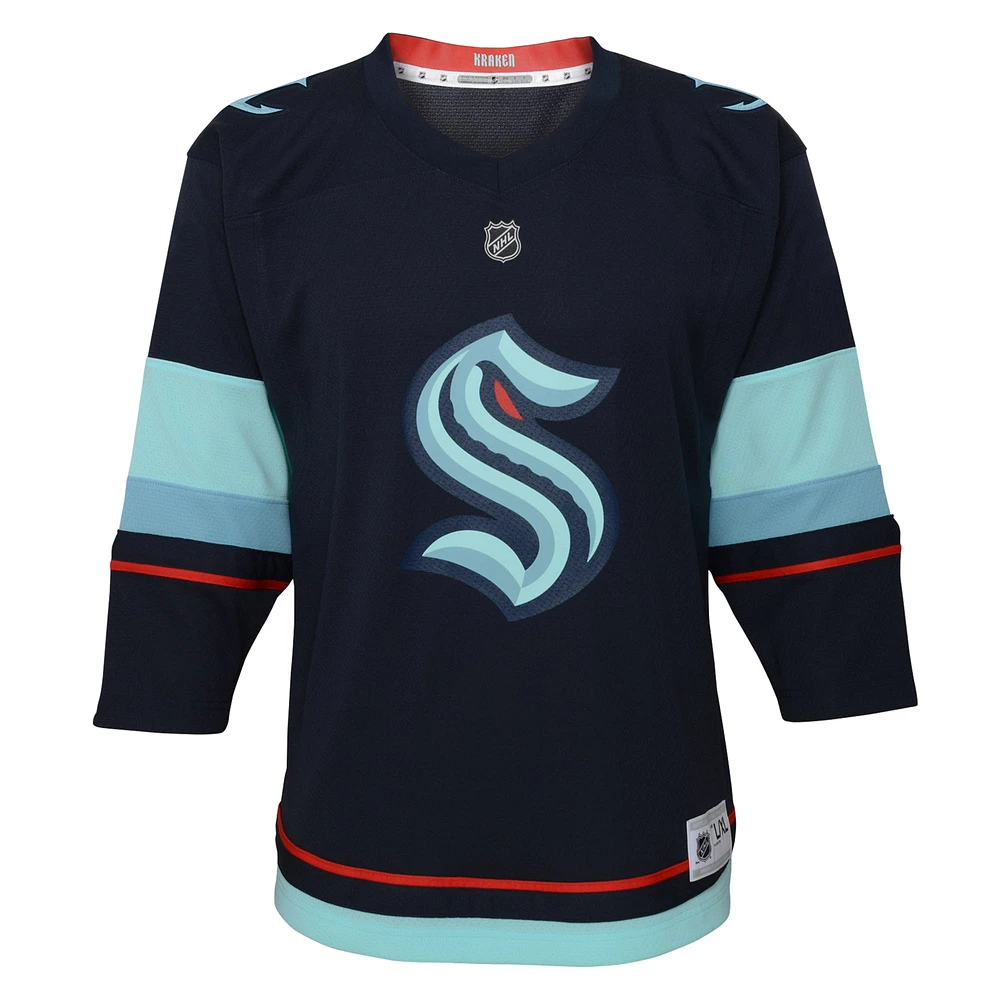 Youth Navy Seattle Kraken Home Replica Jersey