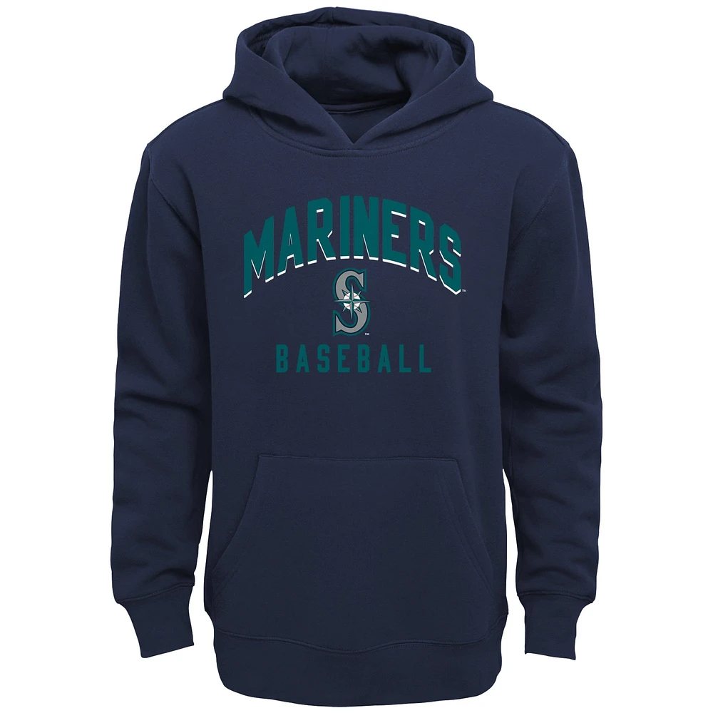 Infant Navy/Heather Gray Seattle Mariners Play by Pullover Hoodie & Pants Set