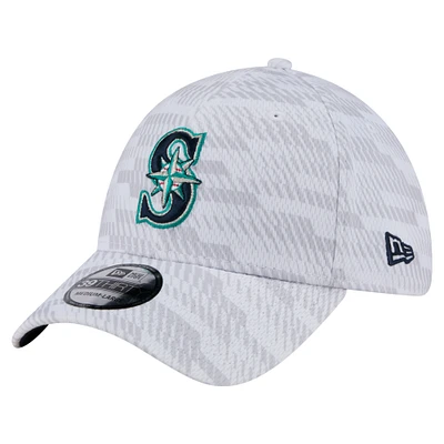 Casquette New Era blanche Seattle Mariners Graded 39THIRTY Flex pour homme