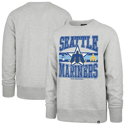 Sweat-shirt à capuche gris pour homme avec lettres « 47 » des Seattle Mariners