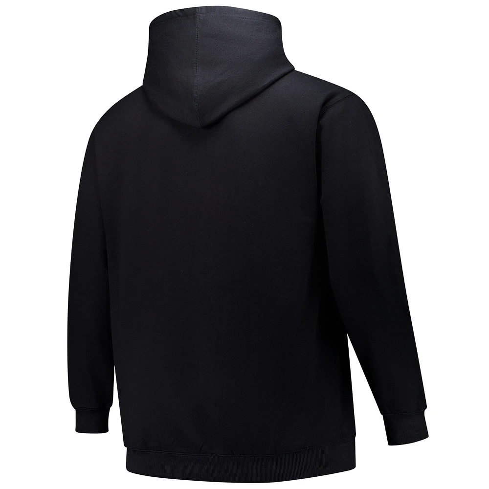 Sweat à capuche noir en molleton Stack Mariners de Seattle pour hommes