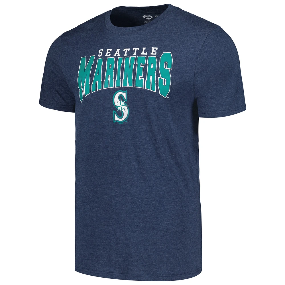 Men's Concepts Sport Charcoal/Navy Seattle Mariners Meter T-Shirt & Pants Sleep Set